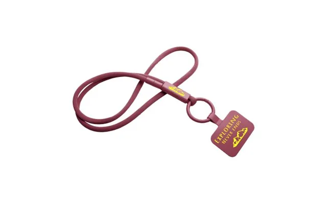Eco Friendly Merch Tubyard Lanyard Phone Holder With Recycled Plastic Tube Burgundy Custom Branded Merch With Logo For B