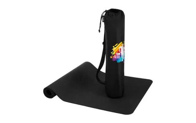 Fast Production Eco Friendly Merch Virabha Recycled Tpe Yoga Mat Solid Black Not Available Custom Branded Merch With Log