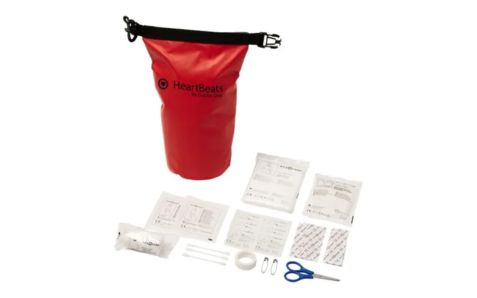 Fast Production Promotional Alexander 30-piece First Aid Waterproof Bag Red Not Available Custom Branded Merch With Logo