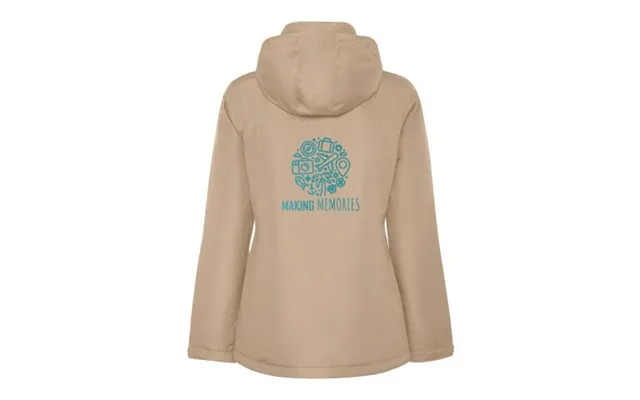 Fast Production Promotional America Women's Padded Parka Jacket Dark Sand M Custom Branded Merch With Logo For Bulk Corp product image