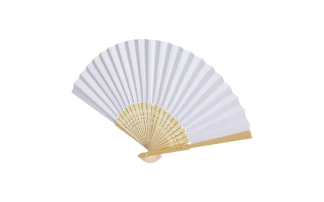 Fast Production Promotional Carmen Hand Fan White Not Available Custom Branded Merch With Logo For Bulk Corporate Gifts