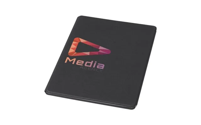 Fast Production Promotional Kunveno Portfolio Solid Black Not Available Custom Branded Merch With Logo For Bulk Corporat