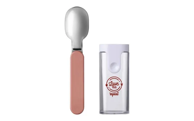Fast Production Promotional Mepal Ellipse Foldable Spoon Pink Custom Branded Merch With Logo For Bulk Corporate Gifts