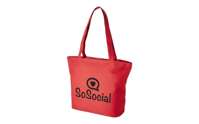 Fast Production Promotional Panama Zippered Tote Bag Red Not Available Custom Branded Merch With Logo For Bulk Corporate