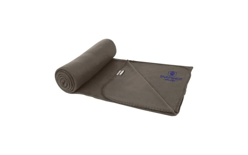 Fast Production Promotional Willow Rpet Polar Fleece Blanket Anthracite Not Available Custom Branded Merch With Logo For