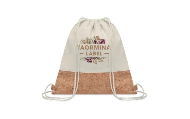 Promotional 160gr M Cotton Drawstring Bag Beige Branded With Your Logo product image