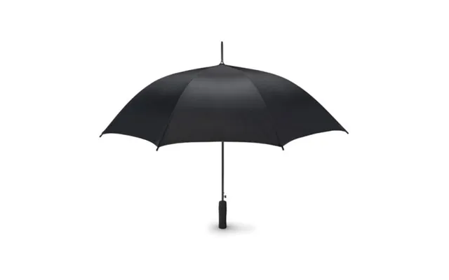 Promotional 23 Inch 190t Pongee Umbrella Black Branded With Your Logo