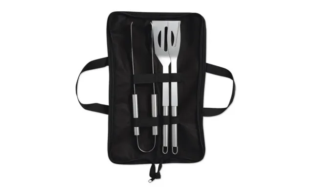 Promotional 3 Bbq Tools In Pouch Black Branded With Your Logo