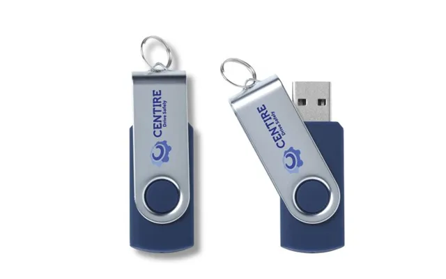 Promotional 4gb Usb Twister Blue Branded With Your Logo