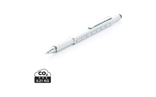 Promotional 5-in-1 Aluminium Toolpen Grey Branded With Your Logo
