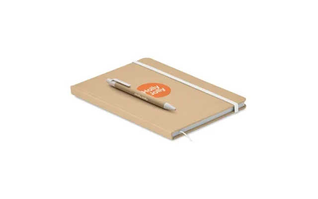 Promotional A5 Notebook In Recycled Carton White Branded With Your Logo