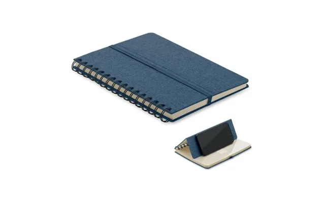 Promotional A5 Notebook With Phone Holder Blue Branded With Your Logo