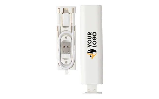Promotional Abs Cable And Connector Set Uwe White Branded With Your Logo