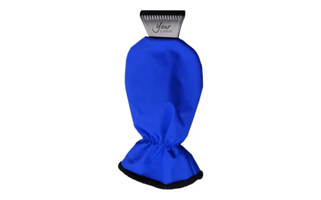 Promotional Abs Ice Scraper And Polyester Glove Ashton Black Branded With Your Logo