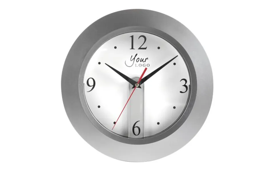 Promotional Abs Wall Clock Ali Silver Branded With Your Logo