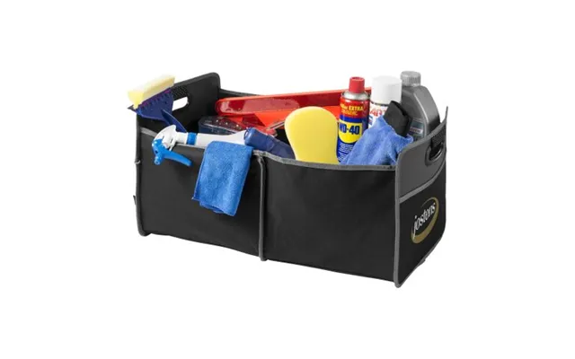 Promotional Accordion Trunk Organiser Solid Black Branded With Your Logo