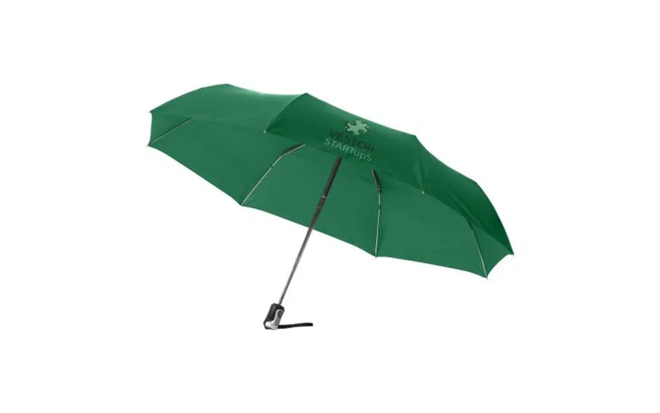 Promotional Alex 21.5 Foldable Auto Open Close Umbrella Green Branded With Your Logo