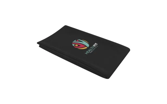 Promotional Althea Sport Towel 70x140 Cm Solid Black Branded With Your Logo product image