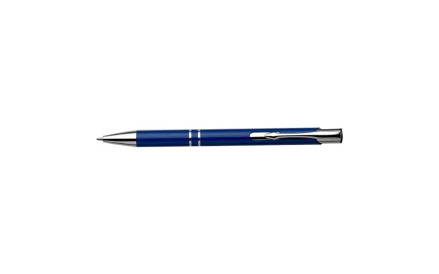 Promotional Aluminium Ballpen Albacete Cobalt Blue Branded With Your Logo