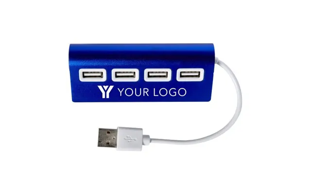 Promotional Aluminium Usb Hub Leo Black Branded With Your Logo