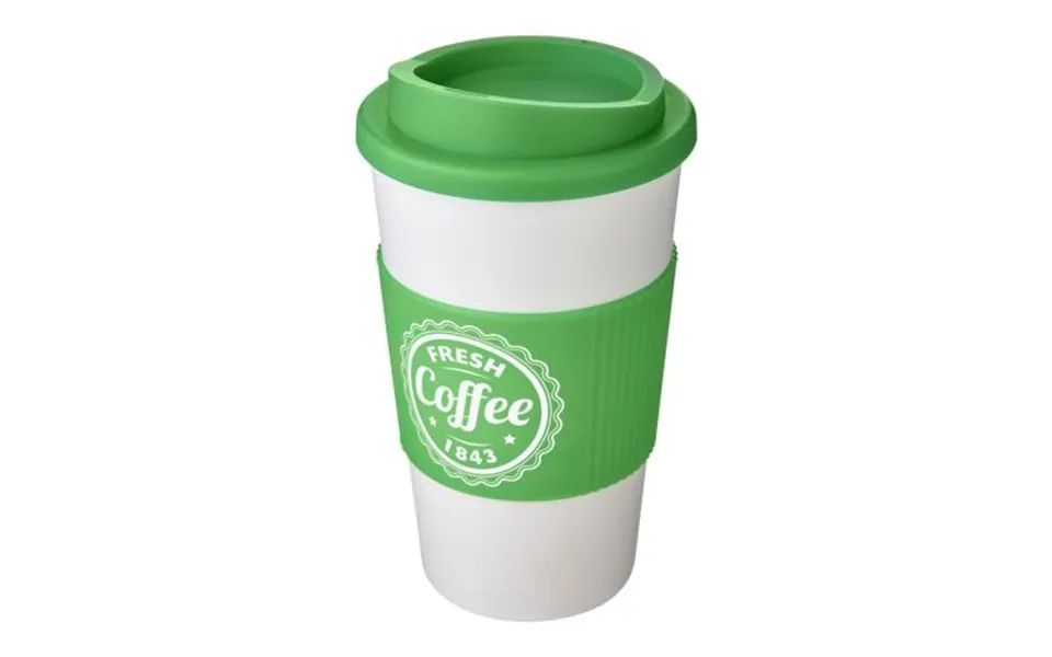 Promotional Americano 350 Ml Insulated Tumbler With Grip Transparent-green Branded With Your Logo