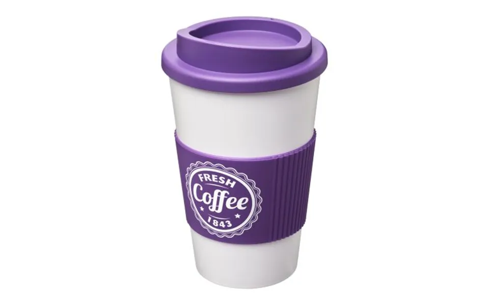 Promotional Americano 350 Ml Insulated Tumbler With Grip Transparent-purple Branded With Your Logo