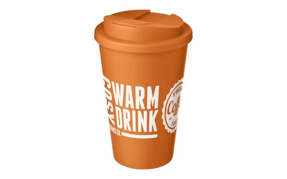 Promotional Americano 350 Ml Tumbler With Spill-proof Lid Orange Branded With Your Logo