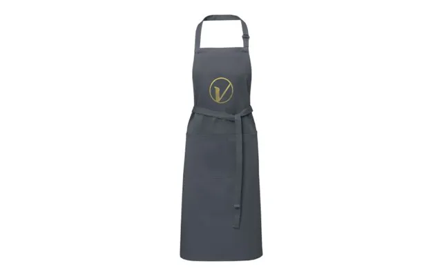 Promotional Andrea 240 G M Apron With Adjustable Neck Strap Dark Grey Branded With Your Logo product image