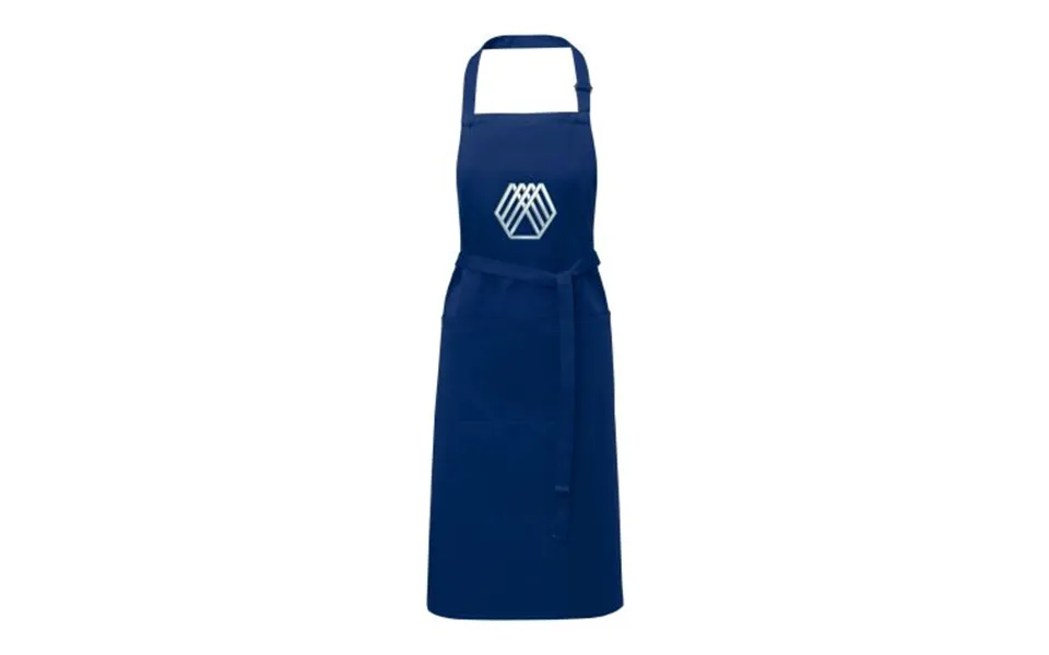 Promotional Andrea 240 G M Apron With Adjustable Neck Strap Navy Branded With Your Logo