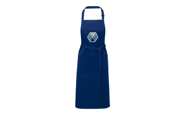 Promotional Andrea 240 G M Apron With Adjustable Neck Strap Navy Branded With Your Logo product image