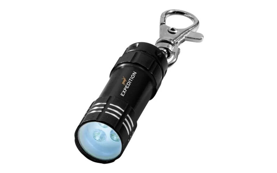 Promotional Astro Led Keychain Light Solid Black Branded With Your Logo