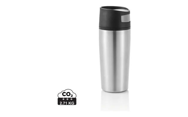 Promotional Auto Leak Proof Tumbler Silver-black Branded With Your Logo