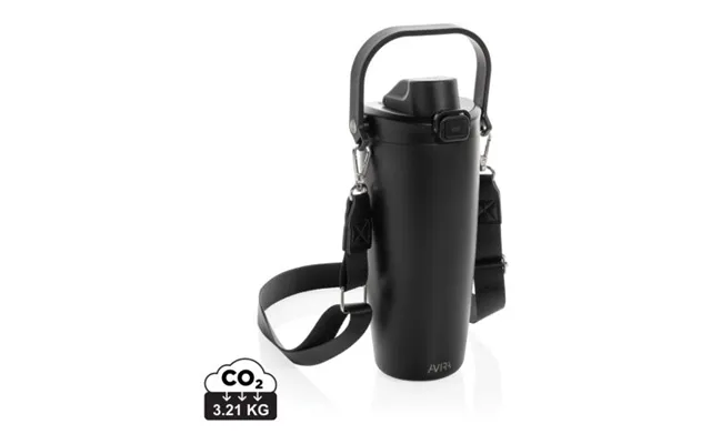 Promotional Avira Ayala Rcs Re-steel Duosip Lockable Crossbody Tumbler Black Custom Branded Merch With Logo For Bulk Cor