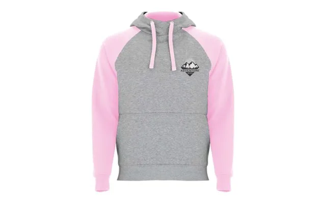 Promotional Badet Unisex Two-tone Hoodie Heather Grey-light Pink Branded With Your Logo product image