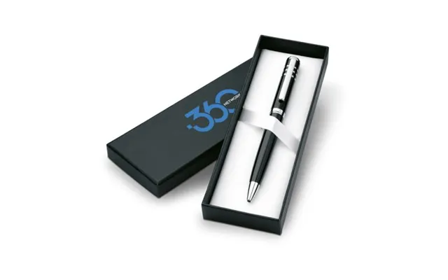 Promotional Ball Pen In Gift Box Black Branded With Your Logo