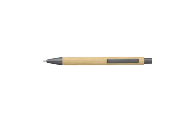 Promotional Bamboo And Plastic Ballpen Kalani Gun Metal Branded With Your Logo