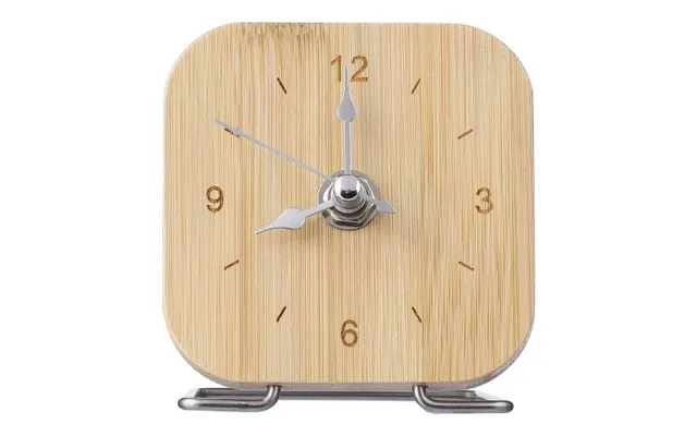 Promotional Bamboo Clock Jenny Brown Custom Branded Merch With Logo For Bulk Corporate Gifts