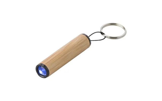 Promotional Bamboo Mini Torch With Keychain Ilse Brown Branded With Your Logo