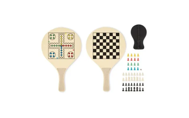 Promotional Beach Racket Set Wood Custom Branded Merch With Logo For Bulk Corporate Gifts