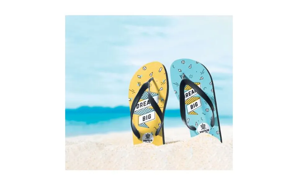 Promotional Beach Slippers Xl Black Branded With Your Logo