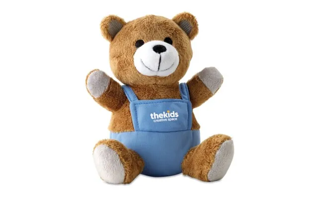 Promotional Bear Plush W Advertising Pants Blue Branded With Your Logo