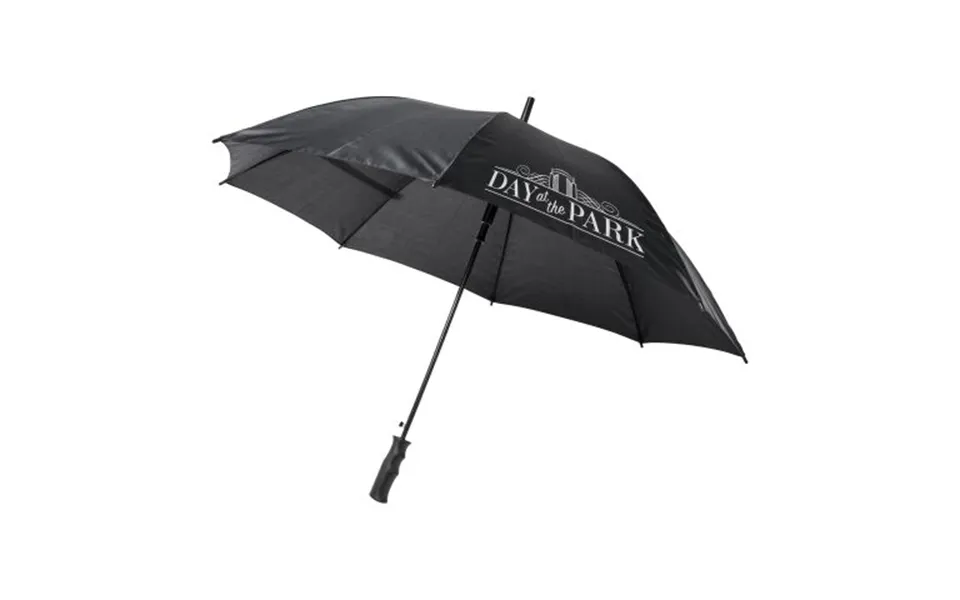 Promotional Bella 23 Auto Open Windproof Umbrella Solid Black Branded With Your Logo