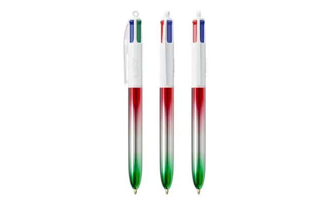 Promotional Bic 4 Colours Flags Collection Lanyard Green-red Silver Green-clear Red Branded With Your Logo