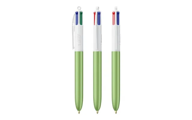 Promotional Bic 4 Colours Glacé White-apple Green Branded With Your Logo