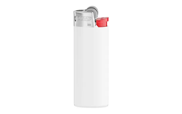 Promotional Bic J25 Standard Lighter White-white-clear Red-chrome Branded With Your Logo