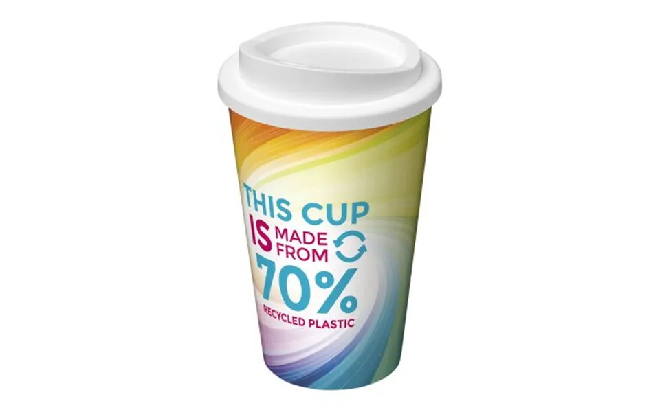 Promotional Brite-americano Eco 350 Ml Insulated Tumbler White Branded With Your Logo