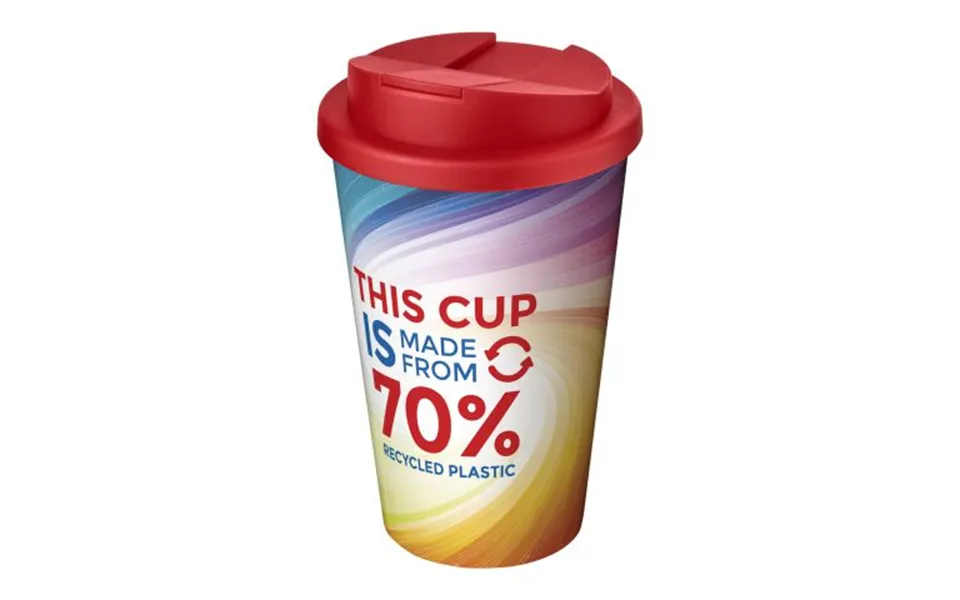Promotional Brite-americano Eco 350 Ml Spill-proof Insulated Tumbler Red Branded With Your Logo