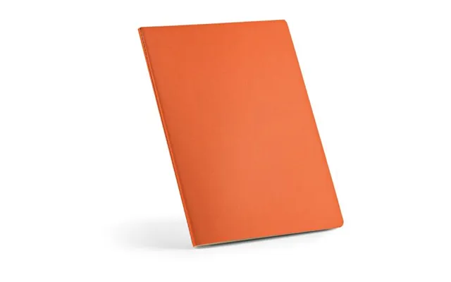Promotional Bronte A4 Softcover Notebook Rcardboard Cover. Fsc Paper Orange Branded With Your Logo