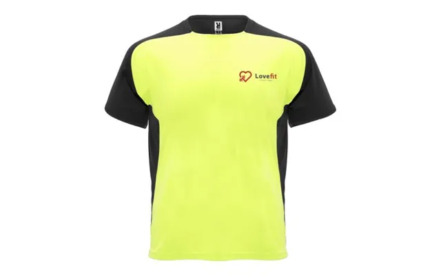 Promotional Bugatti Short Sleeve Kids Sports T-shirt Fluor Yellow-solid Black Branded With Your Logo