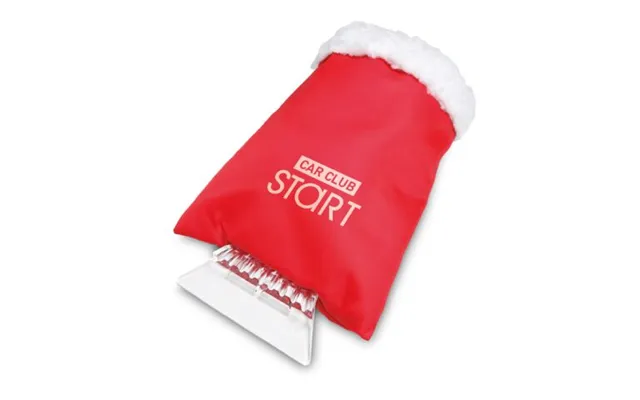 Promotional Car Ice Scraper With Mitten Red Custom Branded Merch With Logo For Bulk Corporate Gifts